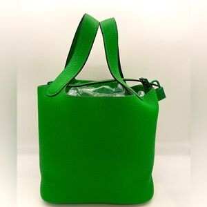 Hermes Picotin 18 Bambou monochrome handbag